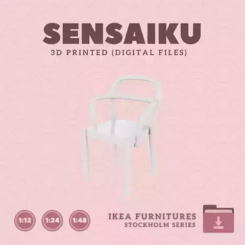 31 STOCKHOLM 2025 Chair for Dollhouse - IKEA - 3D Print
