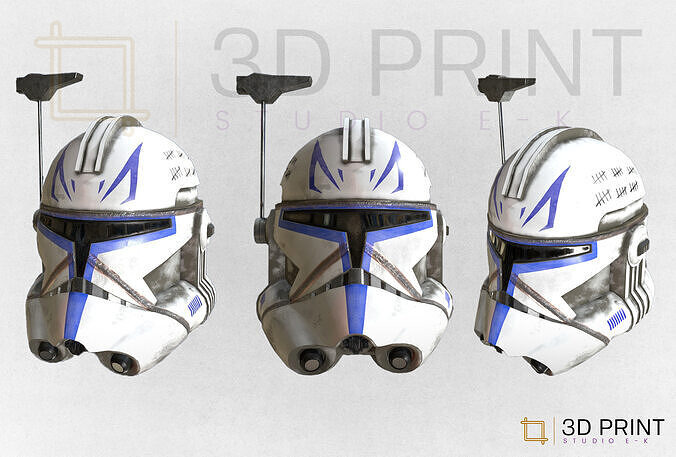Star Wars Captain Rex Helmet Plus Gift file 3D print model