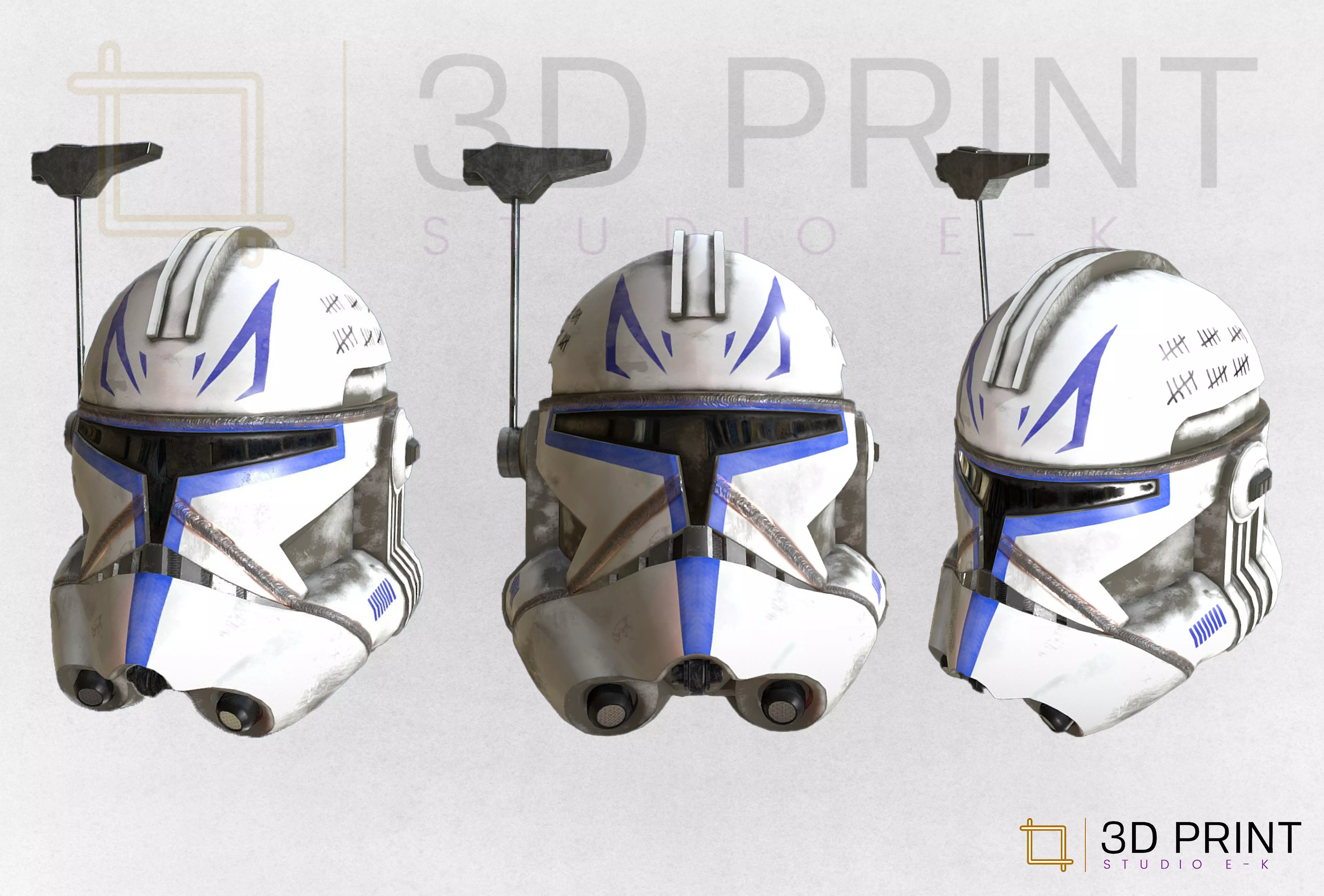 Star Wars Captain Rex Helmet Plus Gift file 3D print model_0
