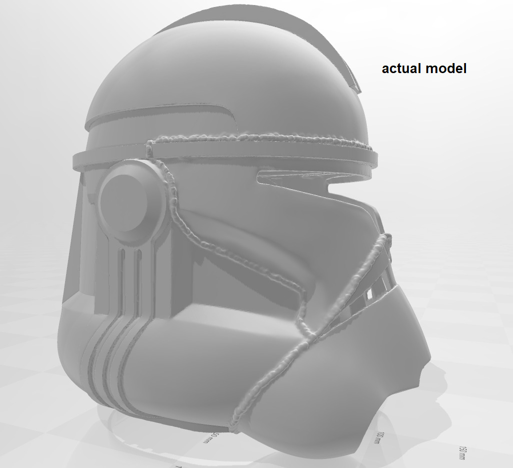 Star Wars Captain Rex Helmet Plus Gift file 3D print model_5