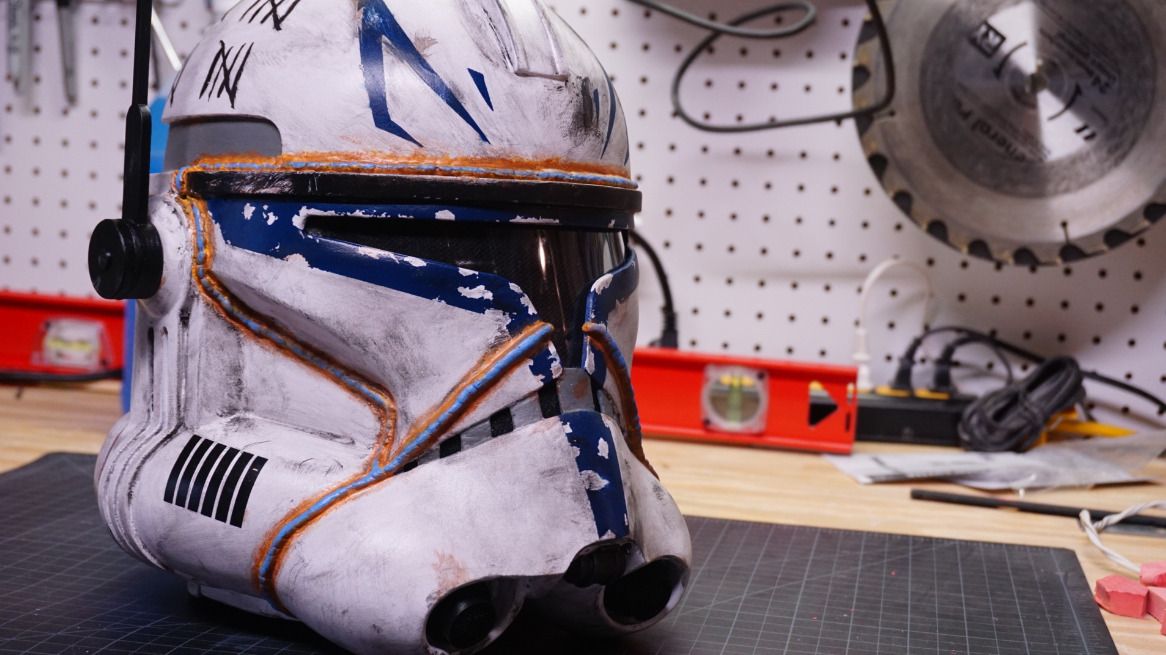 Star Wars Captain Rex Helmet Plus Gift file 3D print model_2