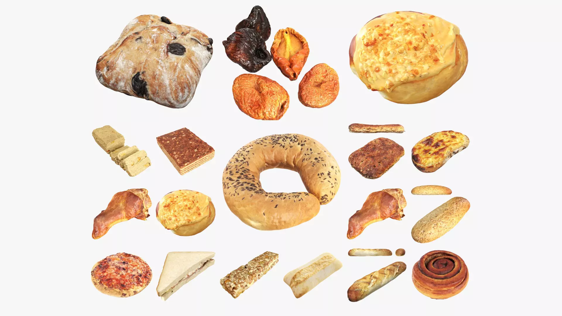 3D Photogrammetry Food Bundle 03 3D Model Collection_0