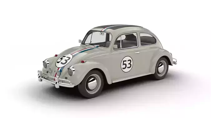 Volkswagen Beetle Herbie 1963 3d model