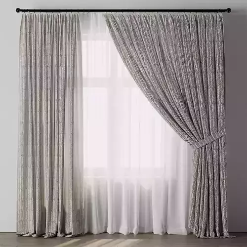 Curtain with rod 27 Linen Curtain patterned curtain HBH
