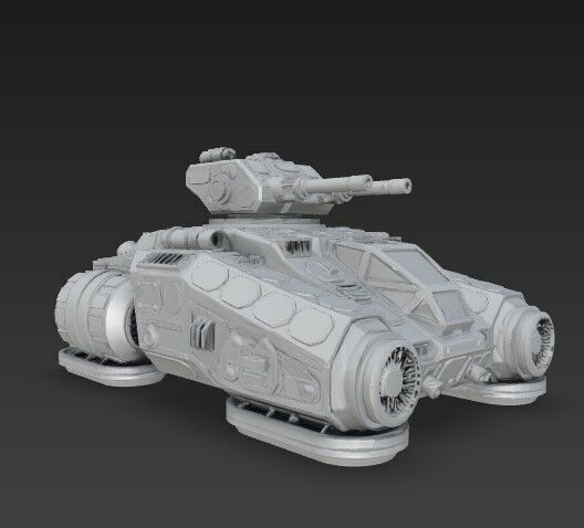 3D Printable Iron Oath Calm Before the Storm Heavy Hover Tank 3D model_22