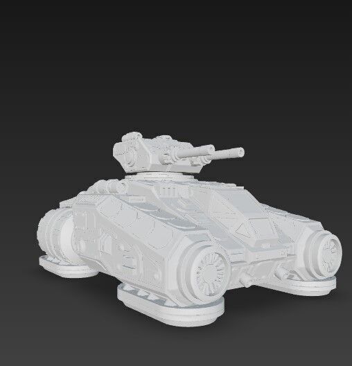 3D Printable Iron Oath Calm Before the Storm Heavy Hover Tank 3D model_9