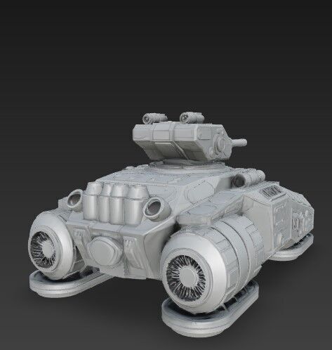 3D Printable Iron Oath Calm Before the Storm Heavy Hover Tank 3D model_26
