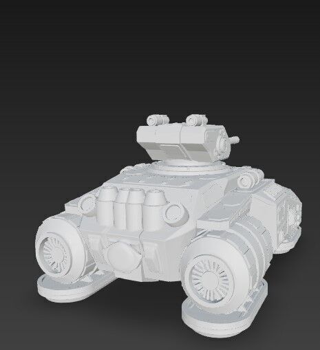 3D Printable Iron Oath Calm Before the Storm Heavy Hover Tank 3D model_14