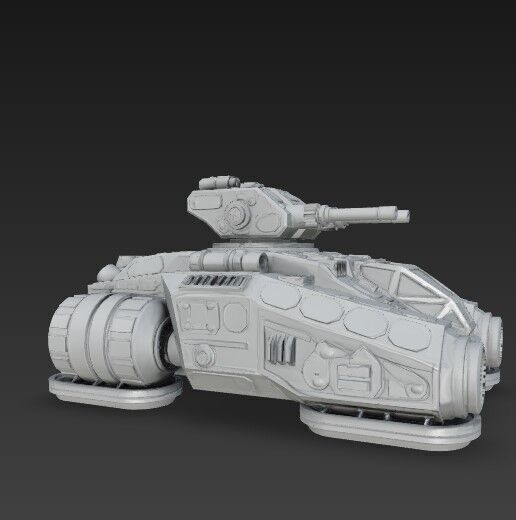 3D Printable Iron Oath Calm Before the Storm Heavy Hover Tank 3D model_23