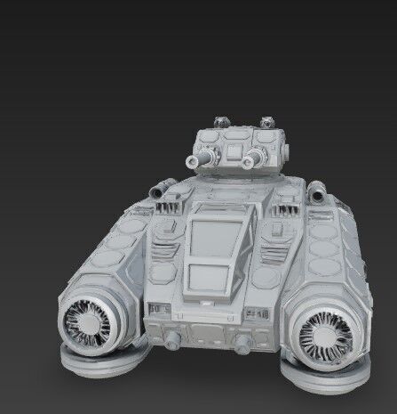 3D Printable Iron Oath Calm Before the Storm Heavy Hover Tank 3D model_6