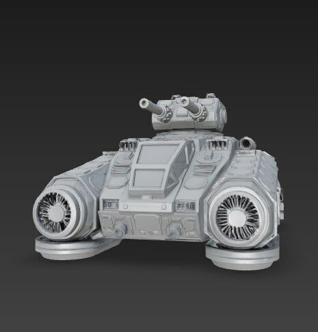 3D Printable Iron Oath Calm Before the Storm Heavy Hover Tank 3D model_12