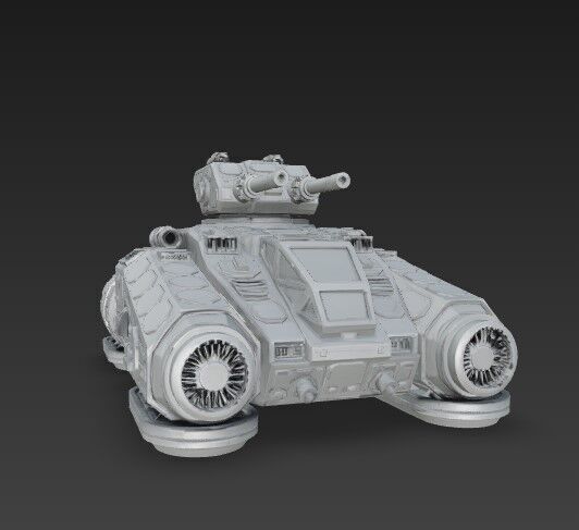 3D Printable Iron Oath Calm Before the Storm Heavy Hover Tank 3D model_21