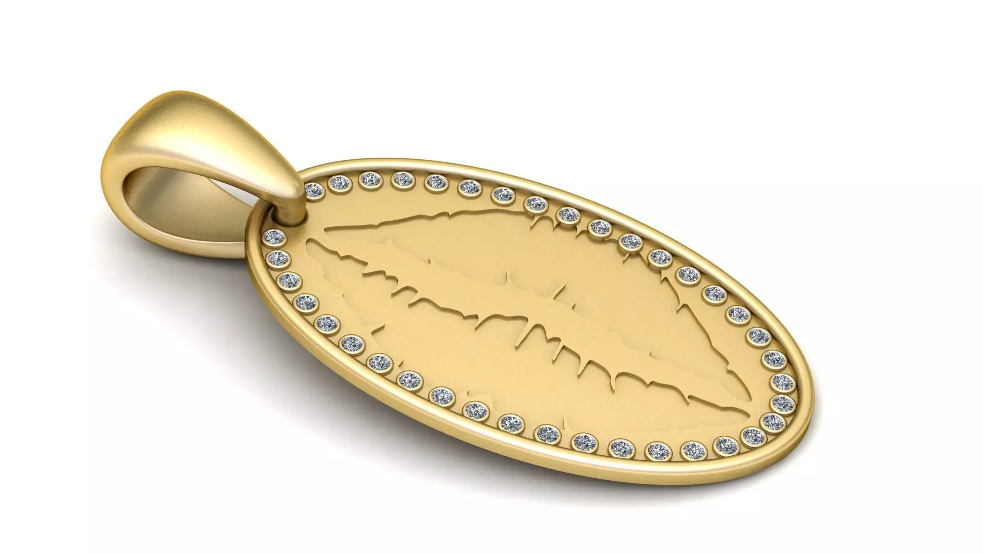 gold pendant 3D print model