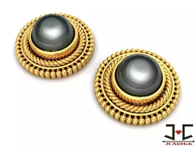 0230 - Antique Earring for Women - JCADHub 3D print model