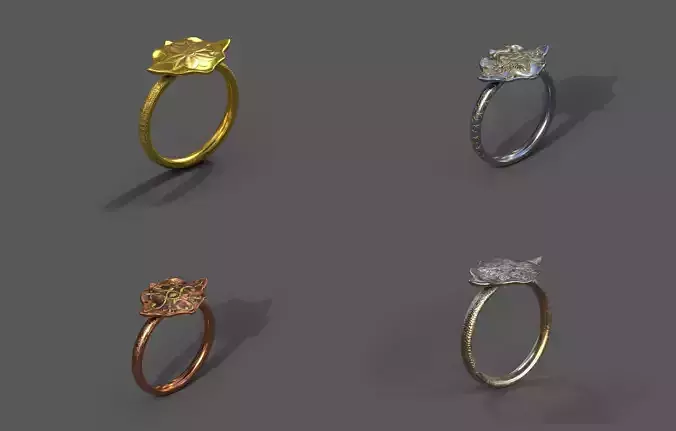 High-Quality 3D Ring Model Pack 4