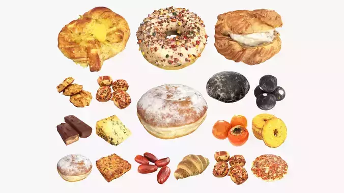 3D Photogrammetry Food Bundle 04 3D Model Collection