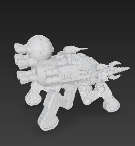 3D Printable Iron Spider Piercer Mechanized Tank 3D model_13