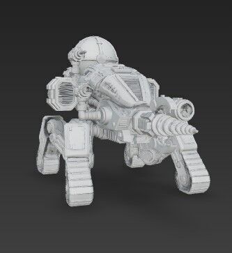 3D Printable Iron Spider Piercer Mechanized Tank 3D model_22