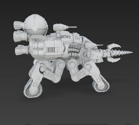 3D Printable Iron Spider Piercer Mechanized Tank 3D model_24