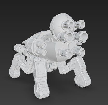3D Printable Iron Spider Piercer Mechanized Tank 3D model_16