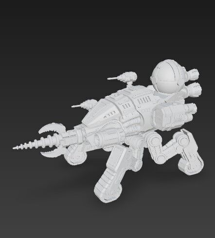 3D Printable Iron Spider Piercer Mechanized Tank 3D model_18