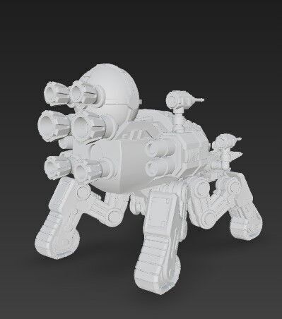 3D Printable Iron Spider Piercer Mechanized Tank 3D model_14