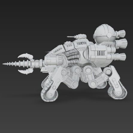 3D Printable Iron Spider Piercer Mechanized Tank 3D model_4