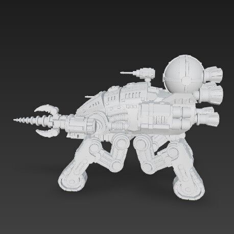 3D Printable Iron Spider Piercer Mechanized Tank 3D model_17