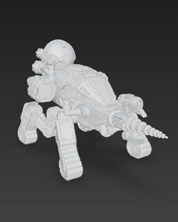 3D Printable Iron Spider Piercer Mechanized Tank 3D model_9