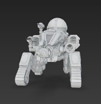 3D Printable Iron Spider Piercer Mechanized Tank 3D model_21