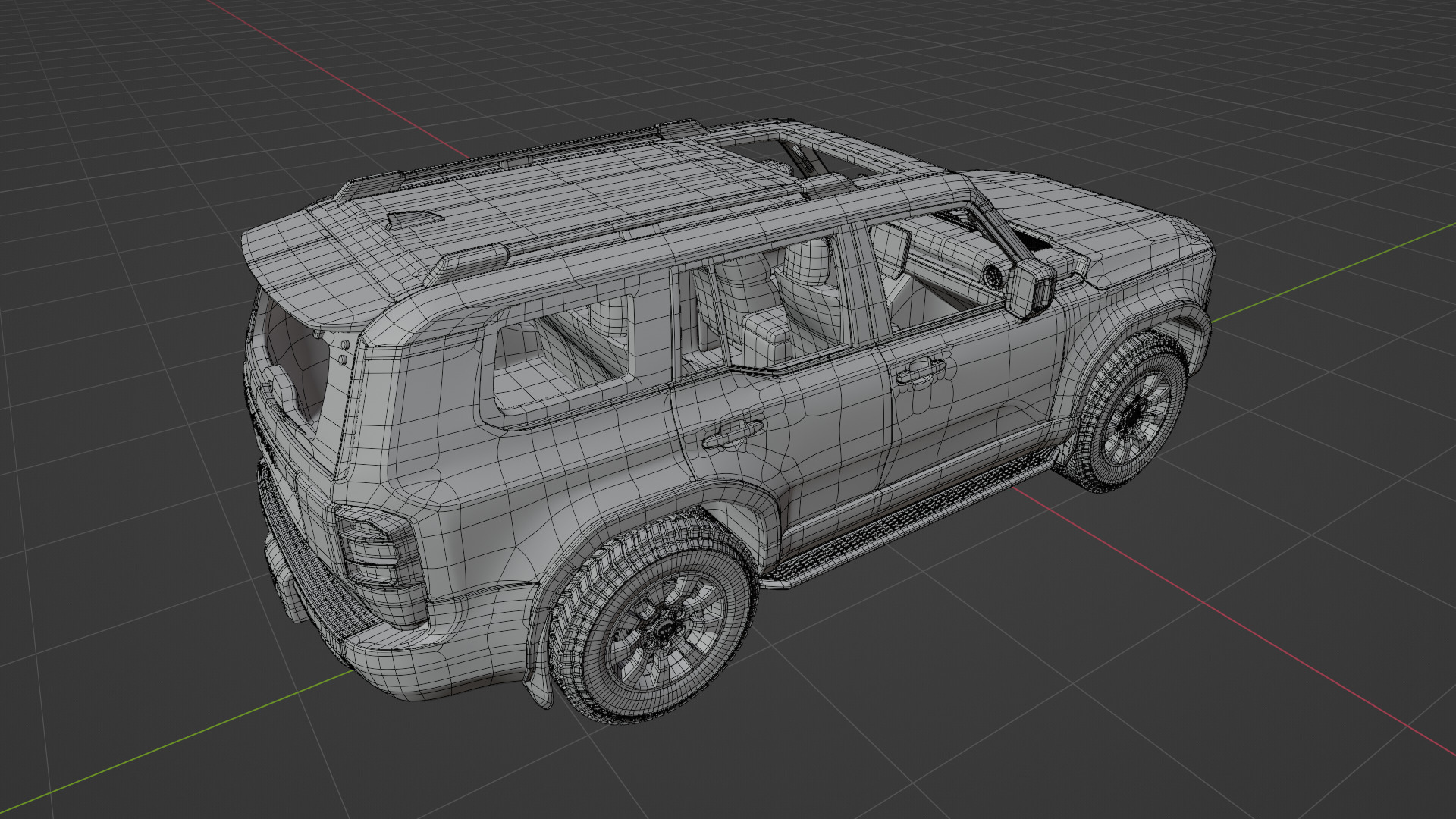 TOYOTA PRADO 2024 BROWN 3D model_14