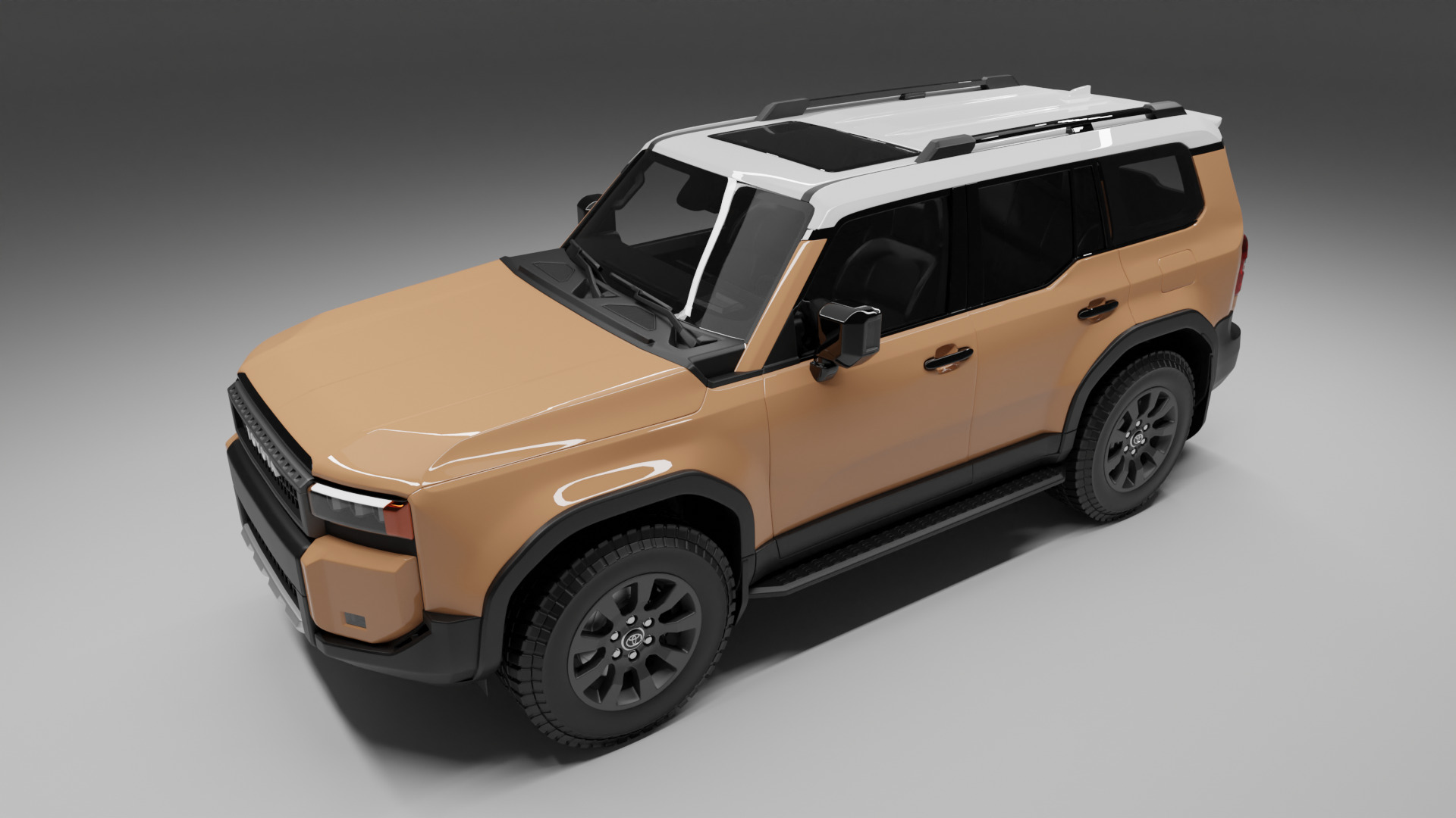 TOYOTA PRADO 2024 BROWN 3D model_2
