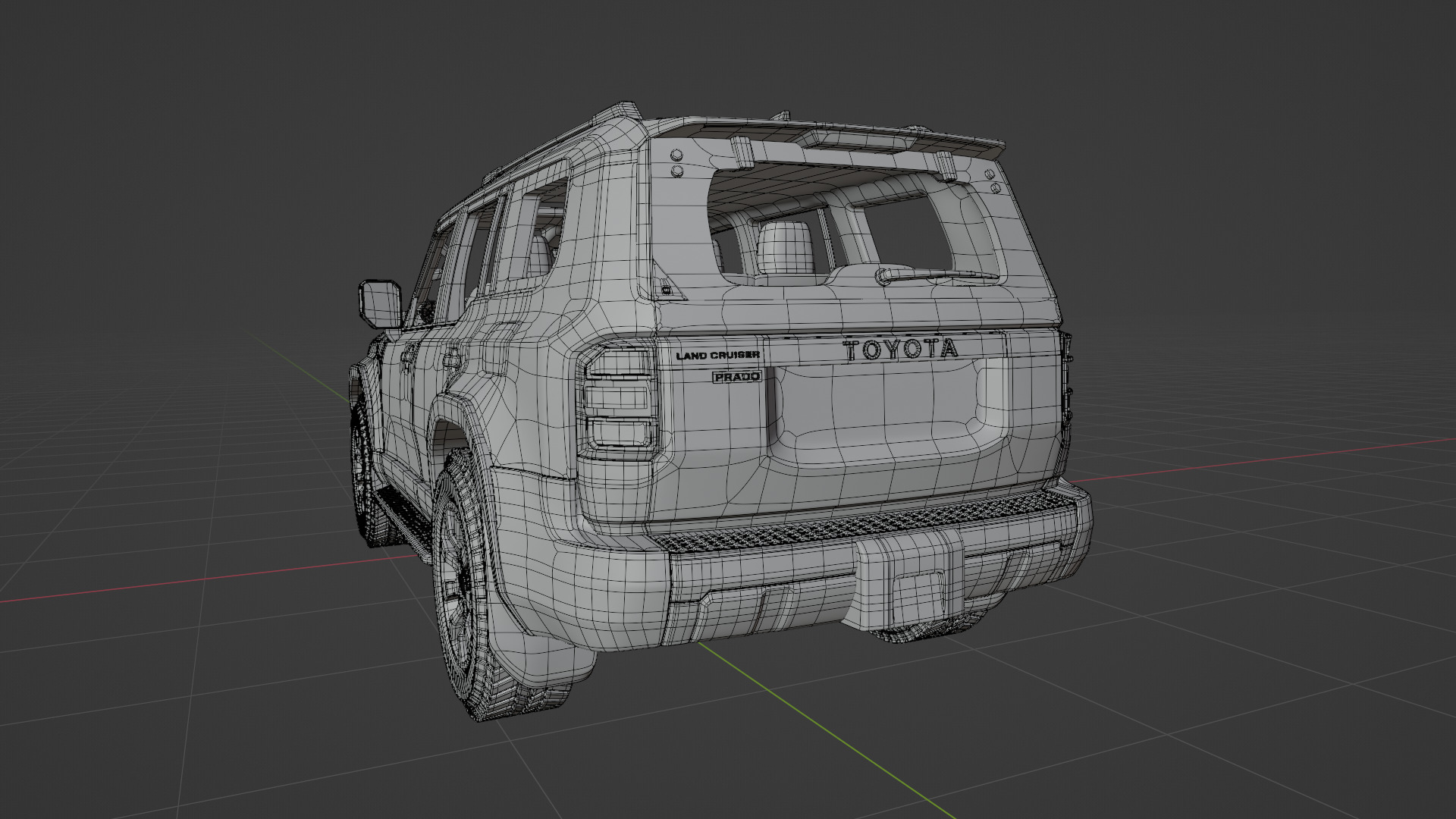 TOYOTA PRADO 2024 BROWN 3D model_16