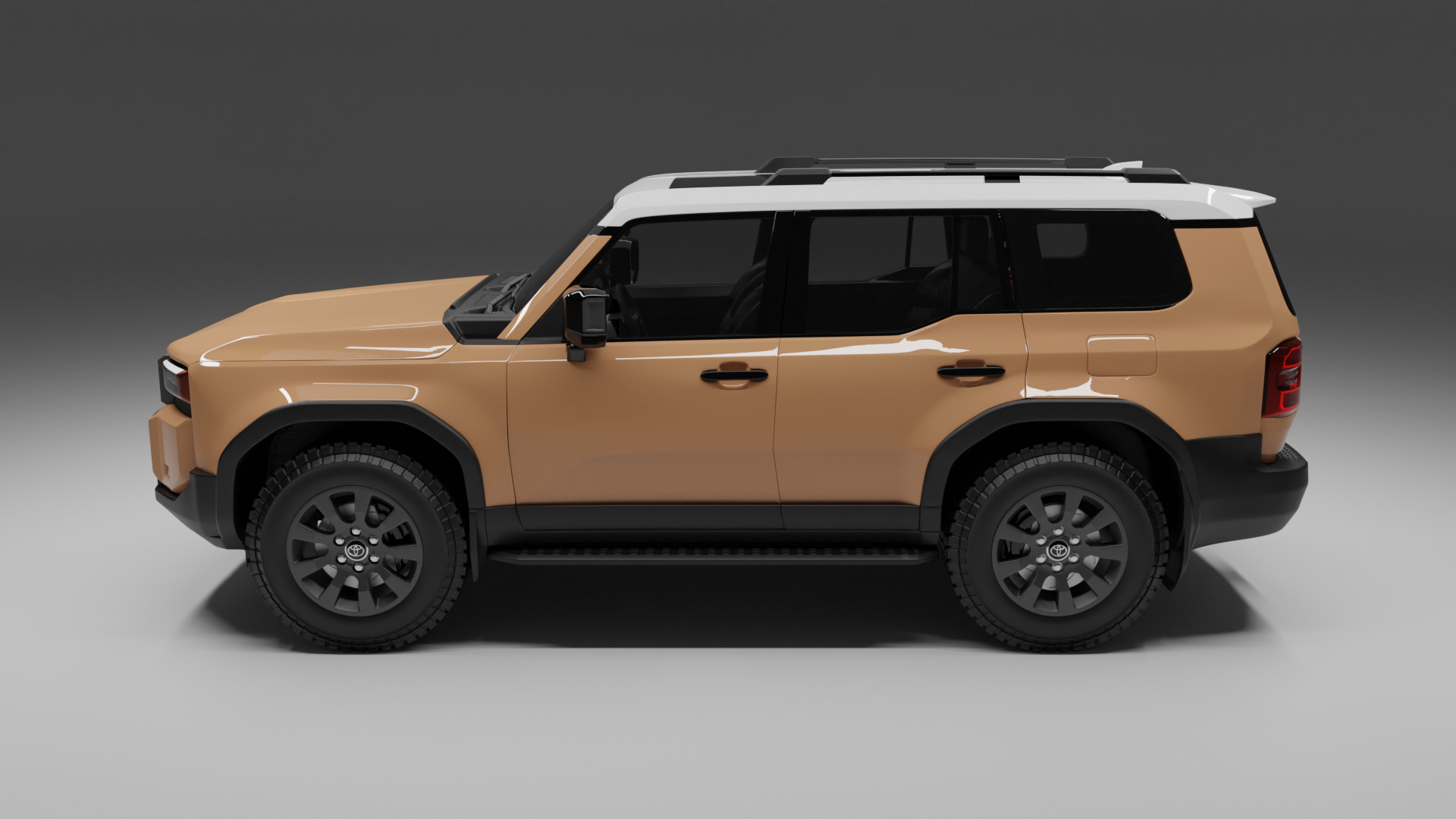 TOYOTA PRADO 2024 BROWN 3D model_4