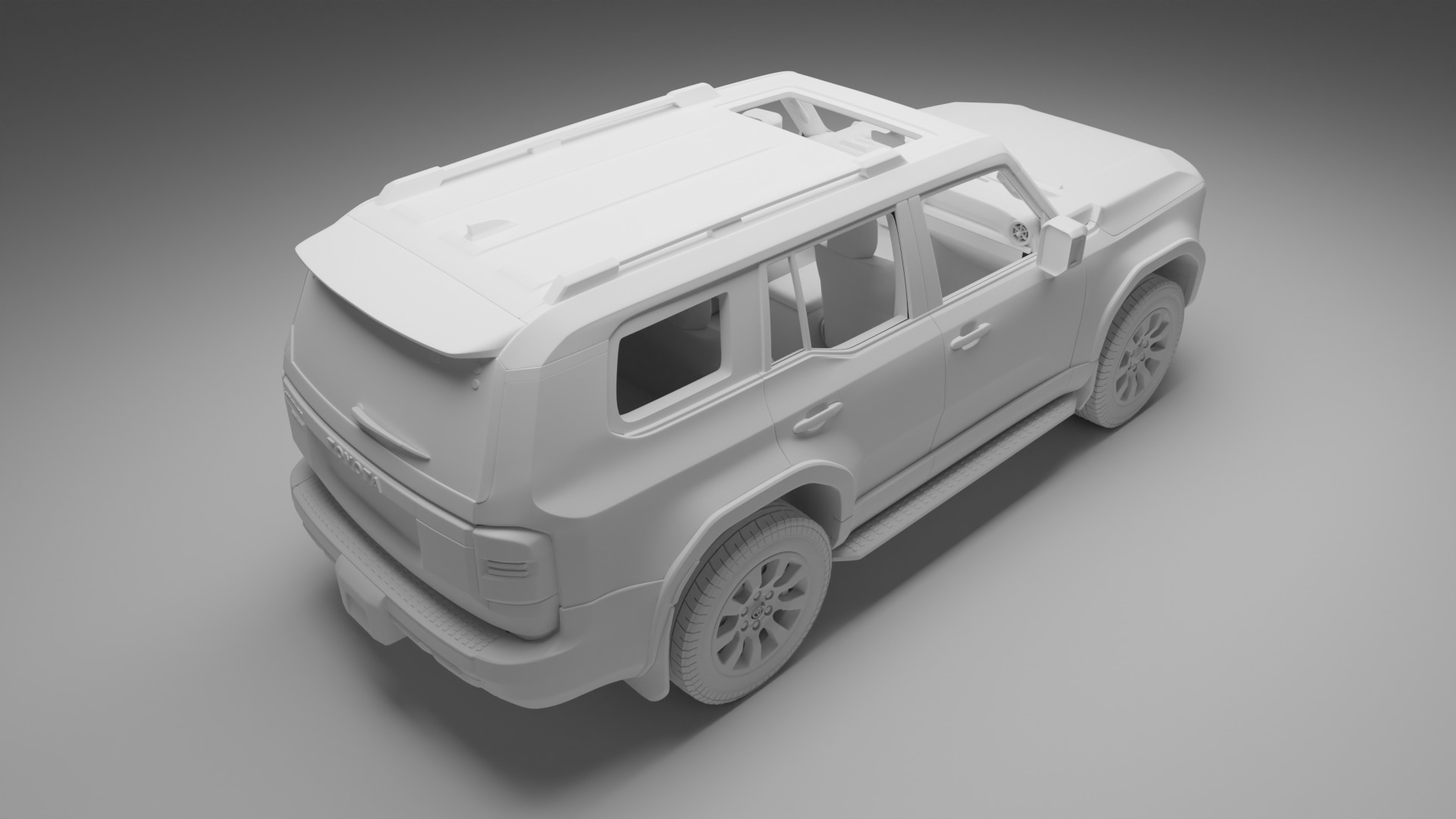 TOYOTA PRADO 2024 BROWN 3D model_9