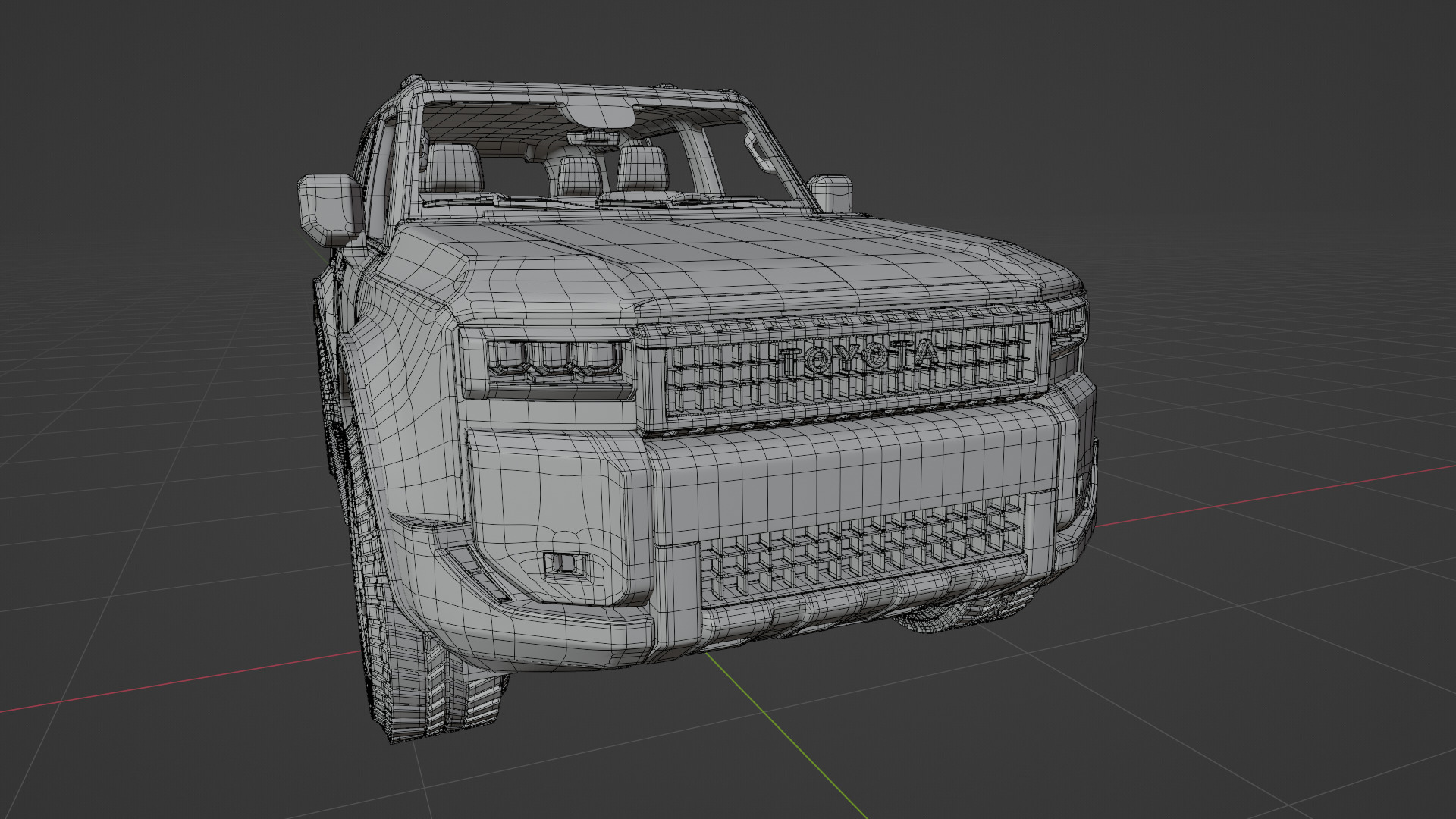 TOYOTA PRADO 2024 BROWN 3D model_15