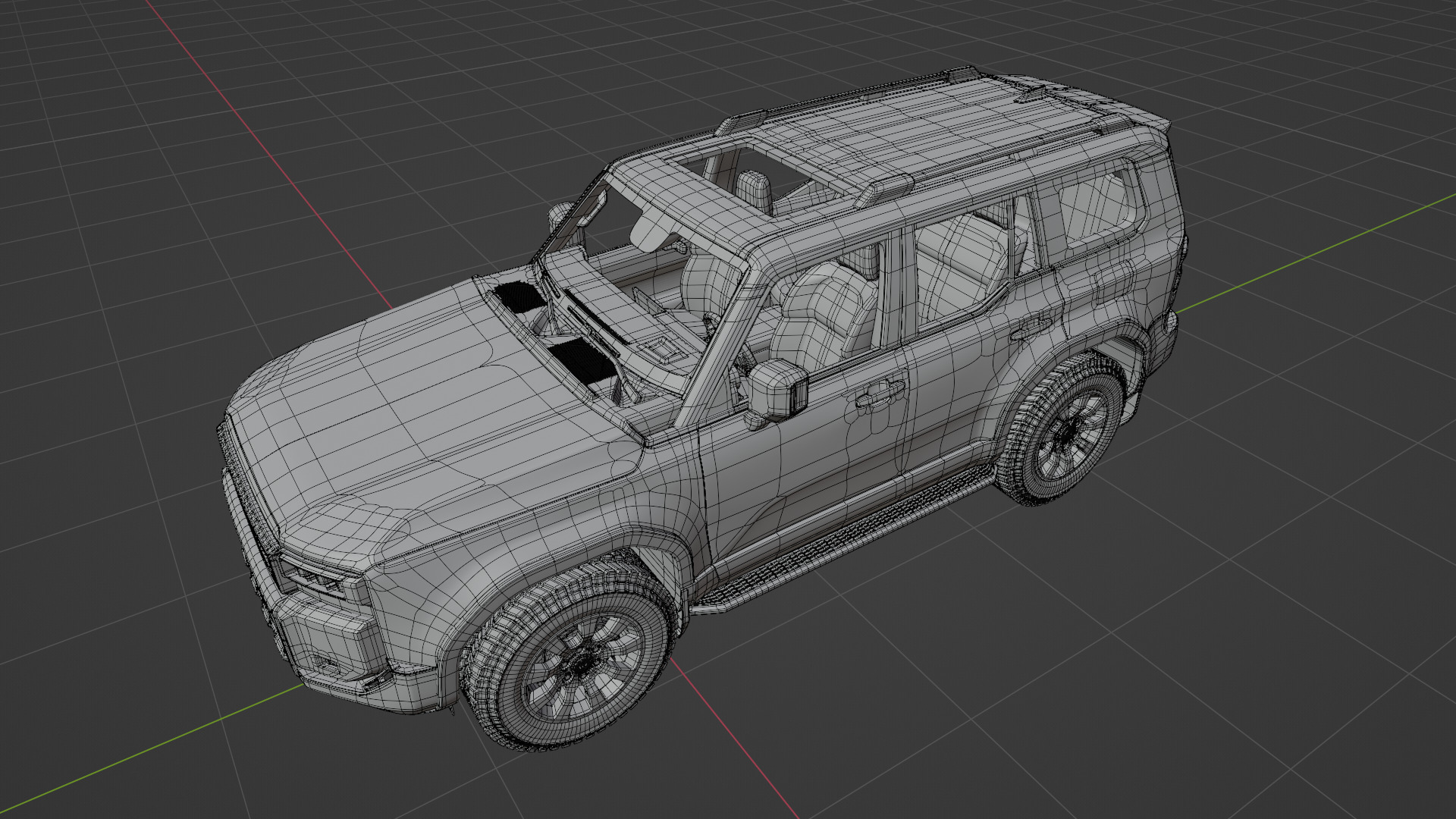 TOYOTA PRADO 2024 BROWN 3D model_13