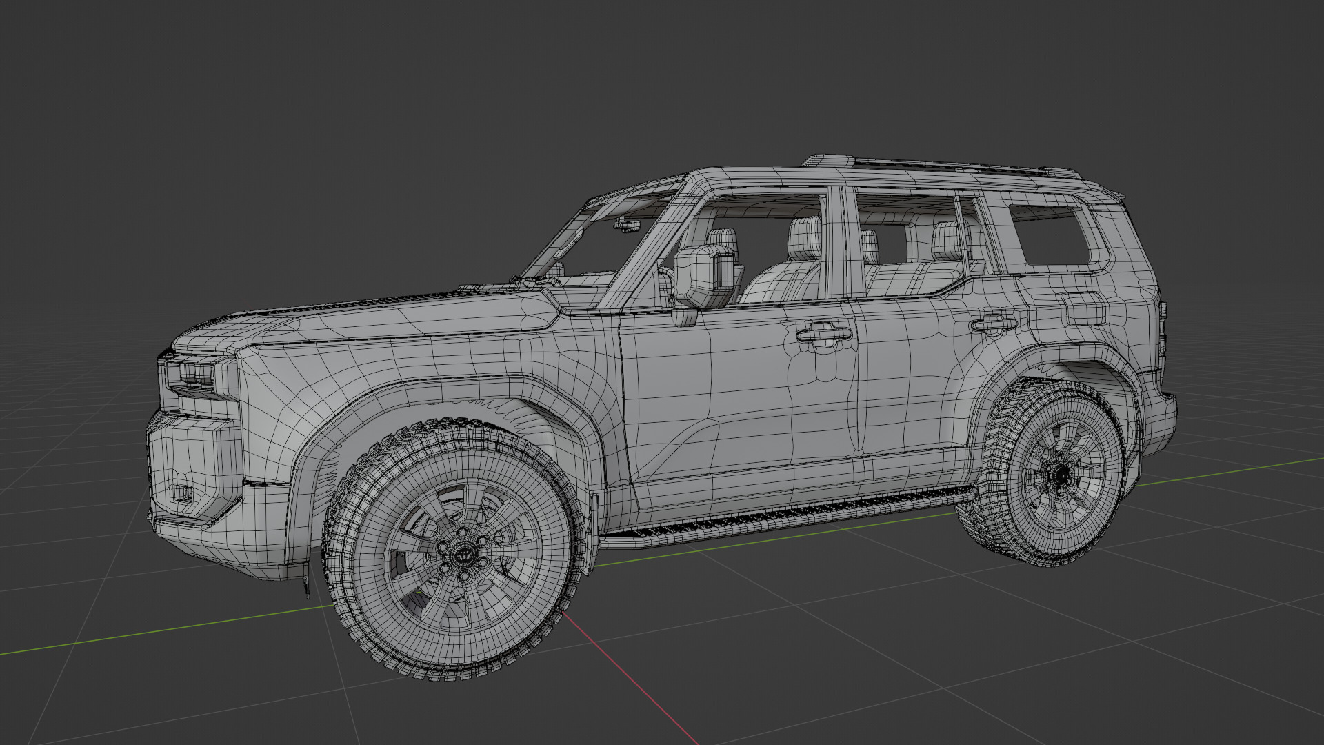 TOYOTA PRADO 2024 BROWN 3D model_17