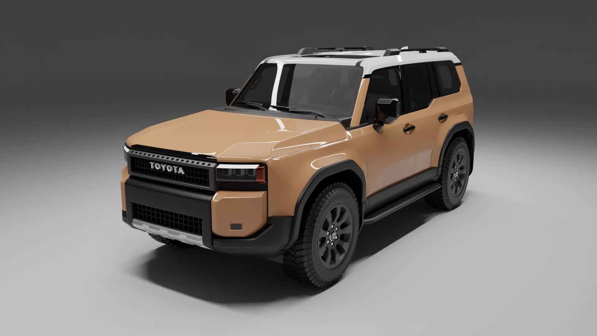 TOYOTA PRADO 2024 BROWN 3D model_0