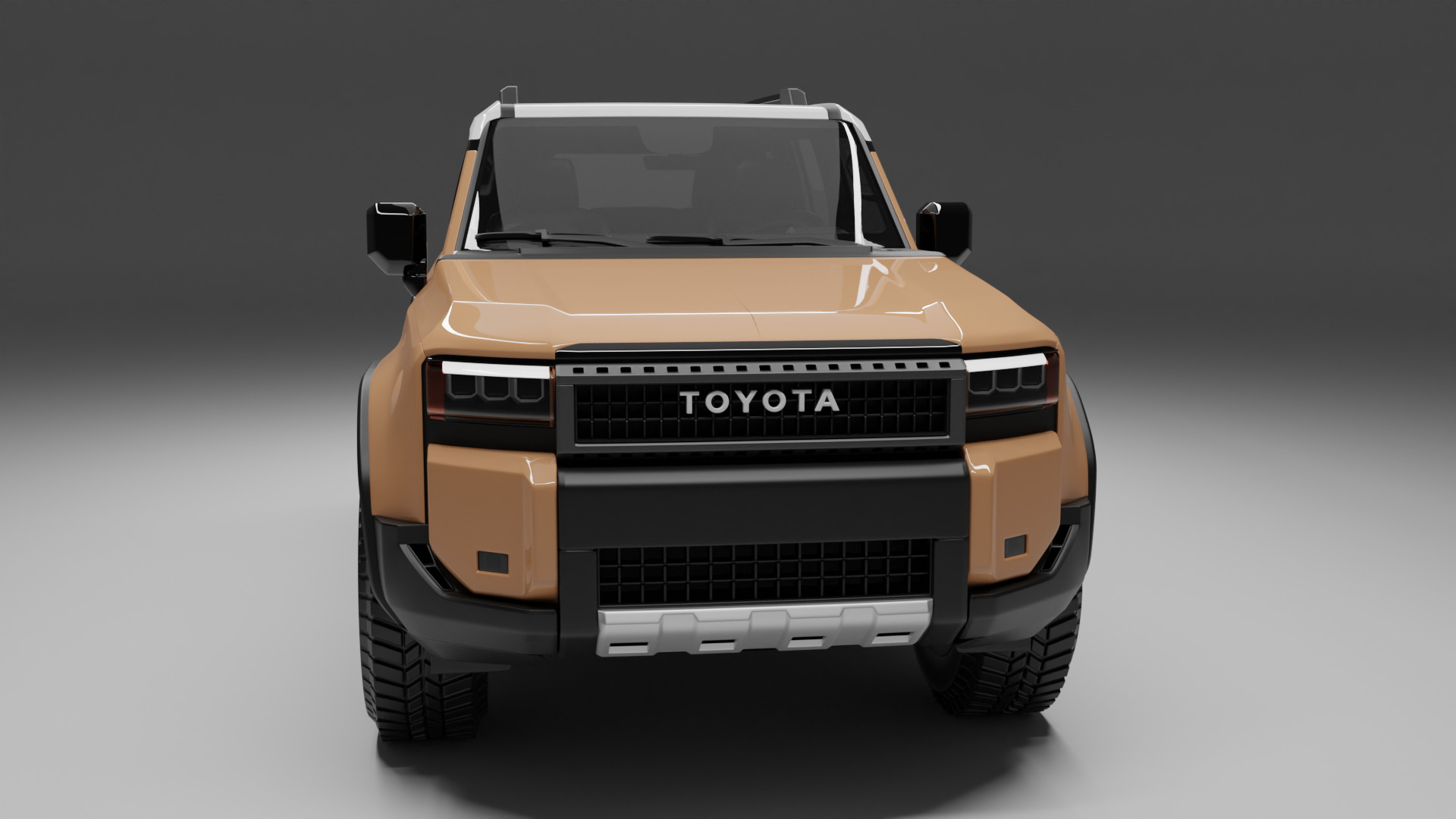 TOYOTA PRADO 2024 BROWN 3D model_5