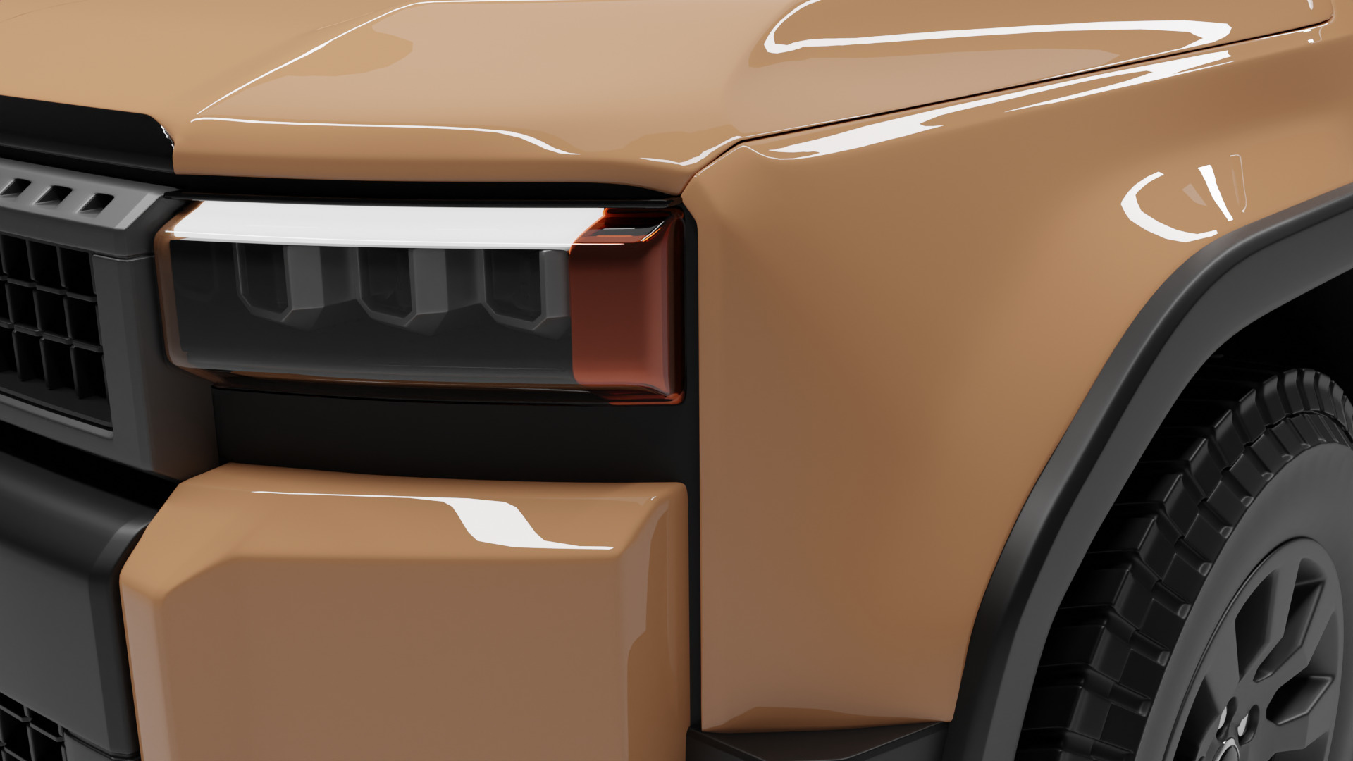 TOYOTA PRADO 2024 BROWN 3D model_8