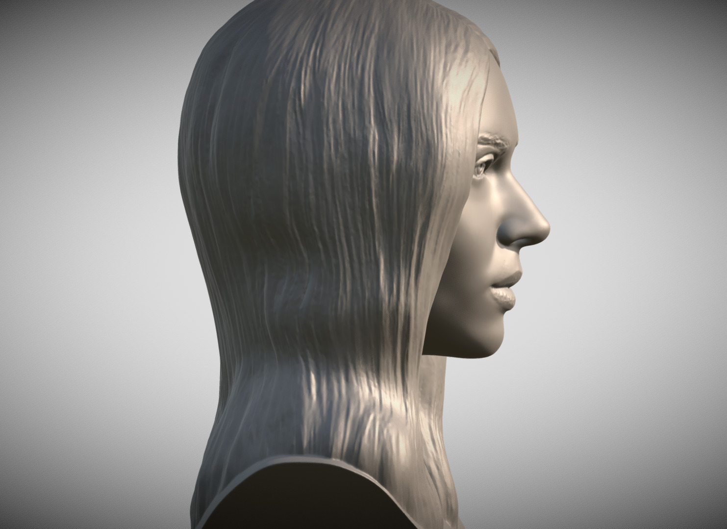 Scarlett Johansson bust 3D print model_6