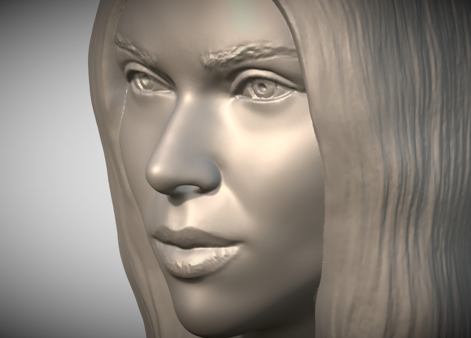 Scarlett Johansson bust 3D print model_11