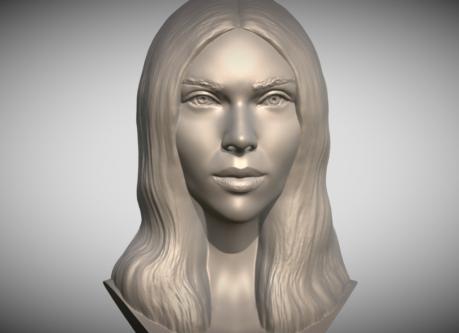 Scarlett Johansson bust 3D print model_9