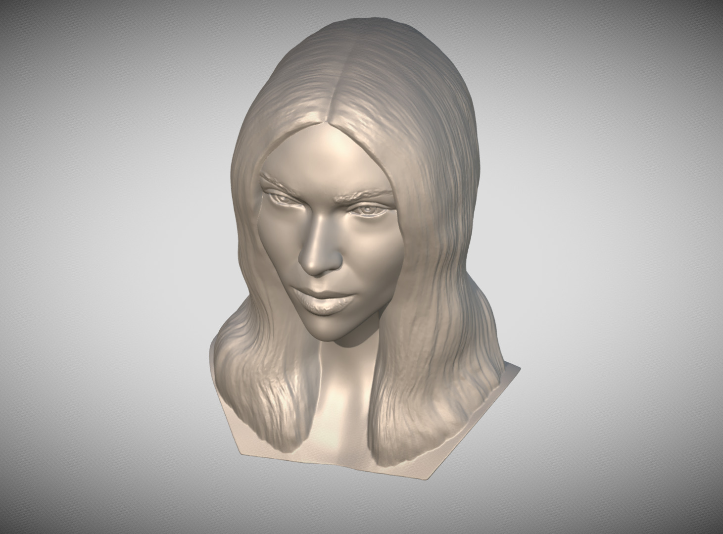 Scarlett Johansson bust 3D print model_12