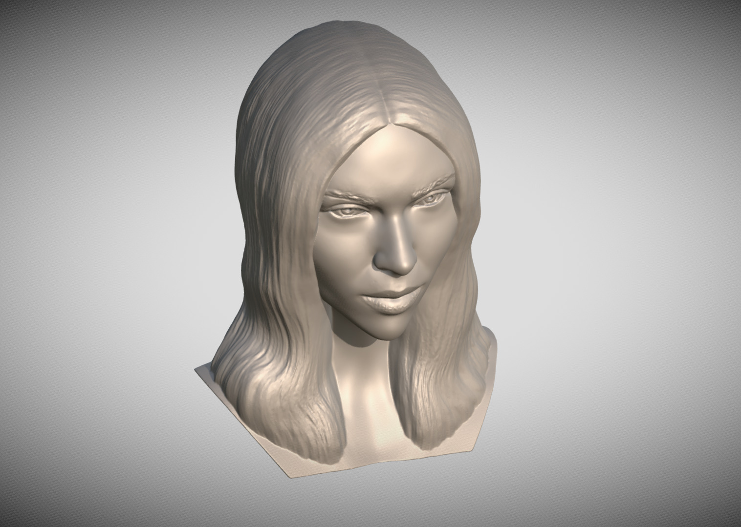 Scarlett Johansson bust 3D print model_13