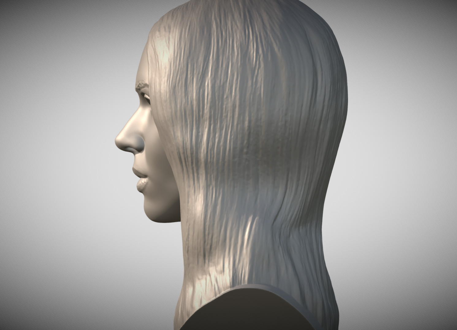 Scarlett Johansson bust 3D print model_3