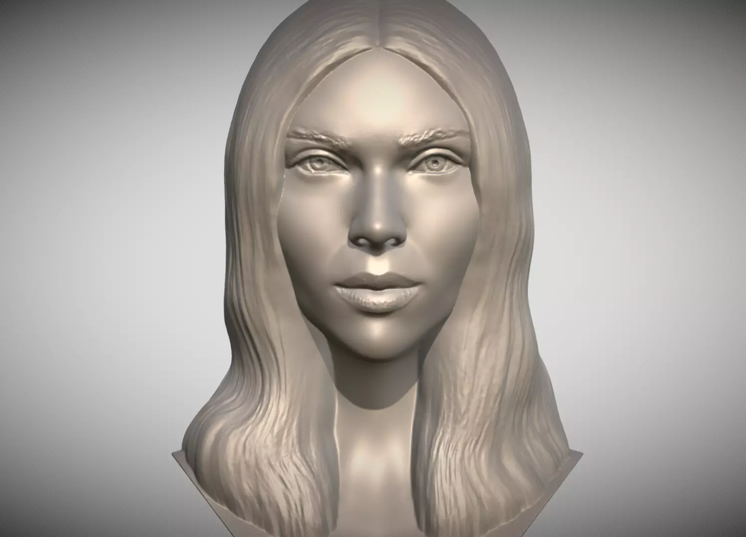 Scarlett Johansson bust 3D print model_0