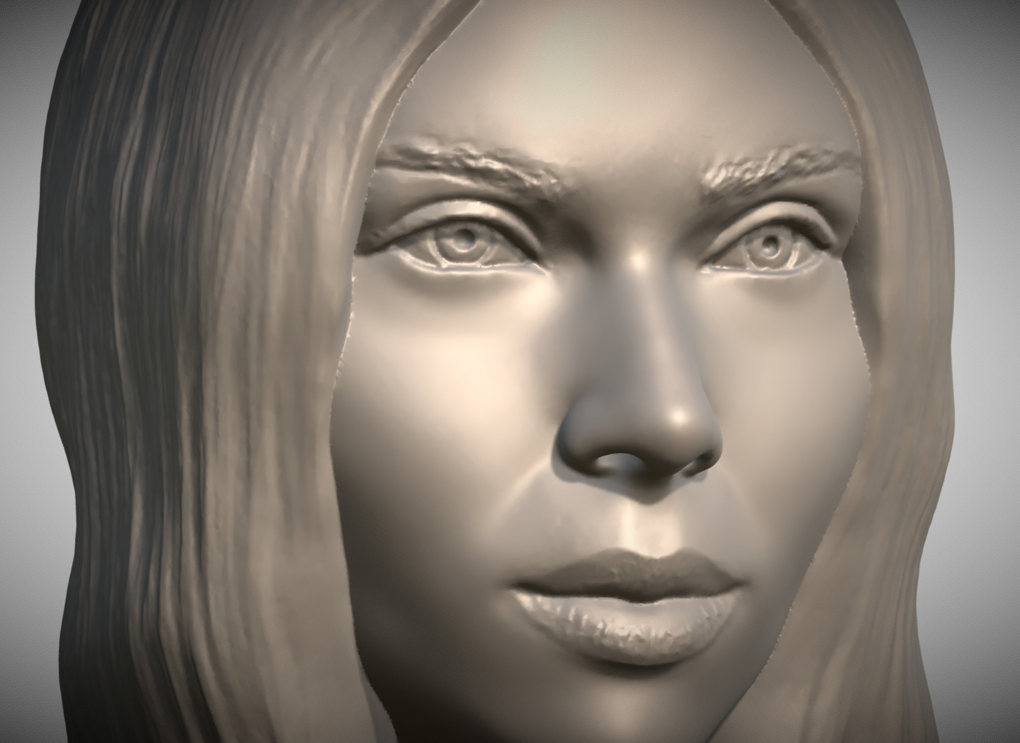 Scarlett Johansson bust 3D print model_10
