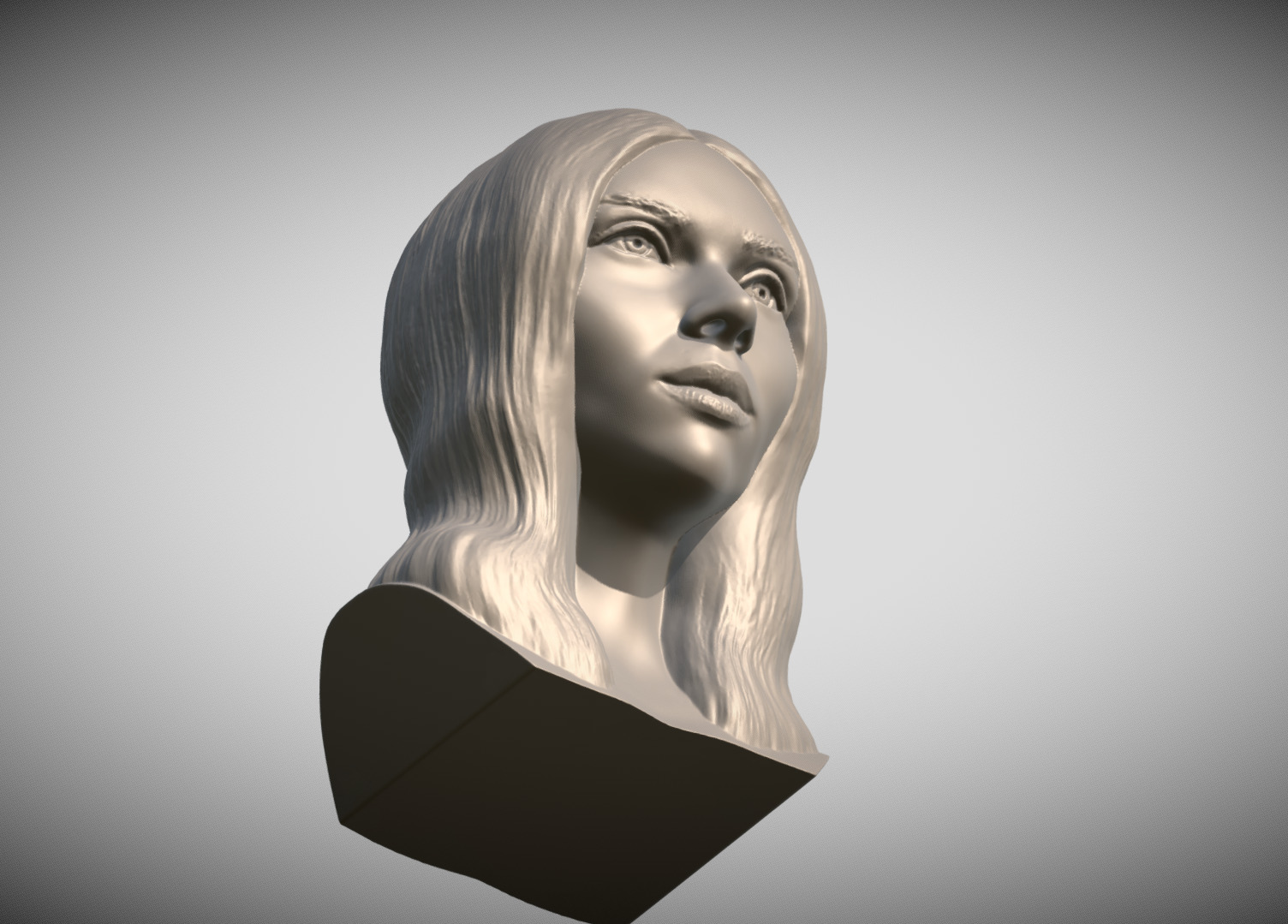 Scarlett Johansson bust 3D print model_14